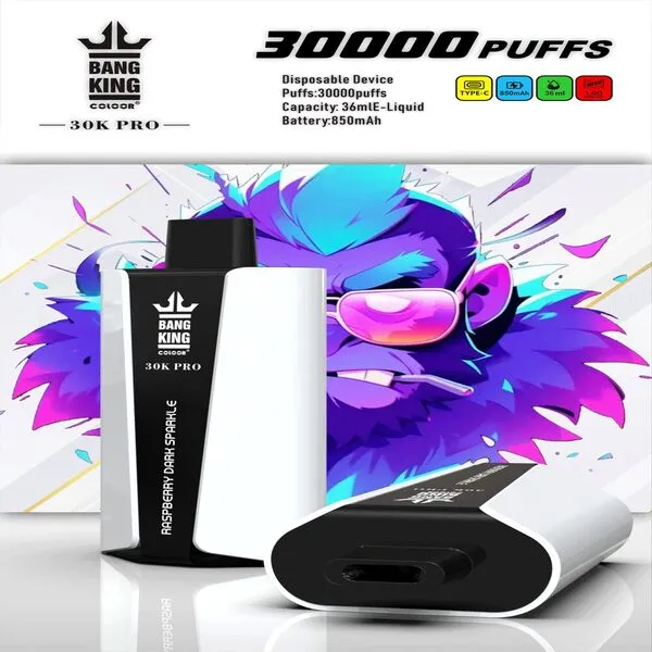 Bangking 30K Pro 30000 Puffs Disposable Vape – 36ml E-Liquid, 1.0Ω Mesh, 850mAh, Type-C Rechargeable - Image 6