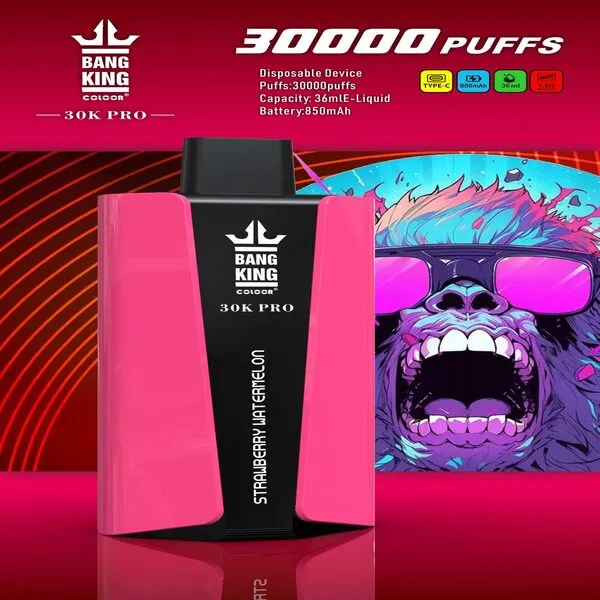 Bangking 30K Pro 30000 Puffs Disposable Vape – 36ml E-Liquid, 1.0Ω Mesh, 850mAh, Type-C Rechargeable - Image 8