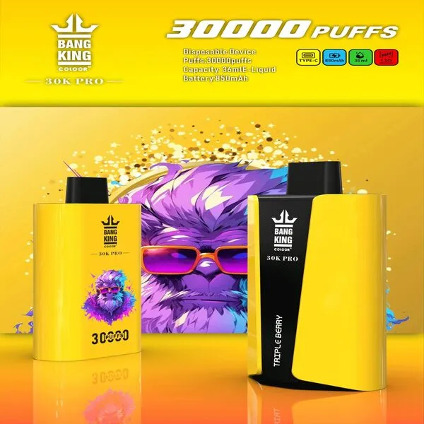 Bangking 30K Pro 30000 Puffs Disposable Vape – 36ml E-Liquid, 1.0Ω Mesh, 850mAh, Type-C Rechargeable - Image 9