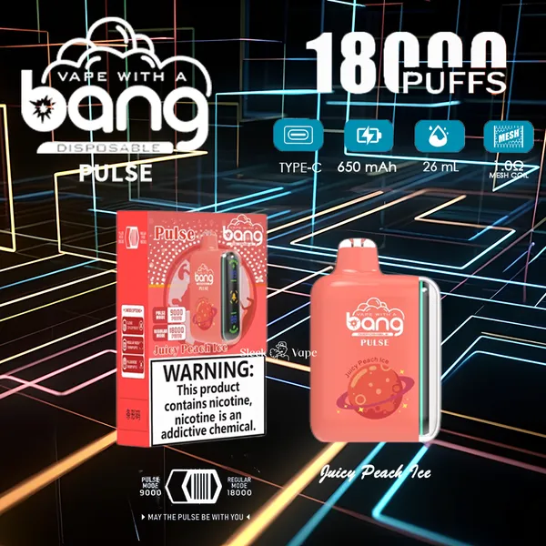Bang Pulse 18000 Puffs Disposable Vape – Smart Screen, 26ml, 1.0Ω Mesh, Type-C Rechargeable - Image 13